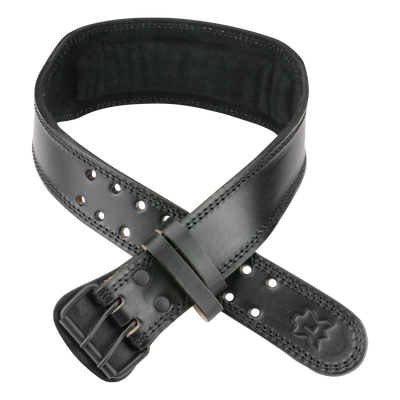 Premium Lifting Belt Black Leather - M