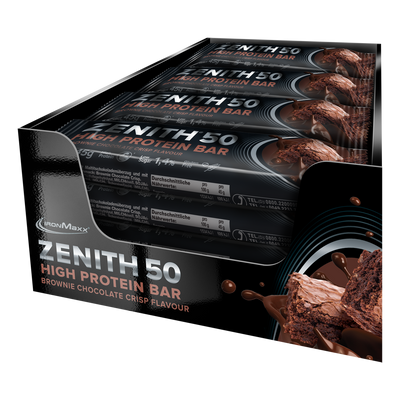 <tc>ZENITH® 50</tc> <tc>Protein</tc> Barrette (16x45g) - <tc>Brownie Chocolate Crisp</tc>