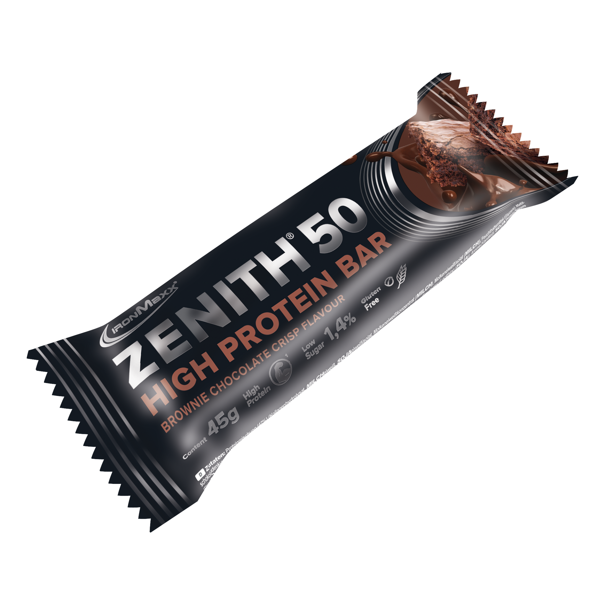 <tc>ZENITH® 50</tc> <tc>Protein</tc> Barrita (45g) - <tc>Brownie Chocolate Crisp</tc>