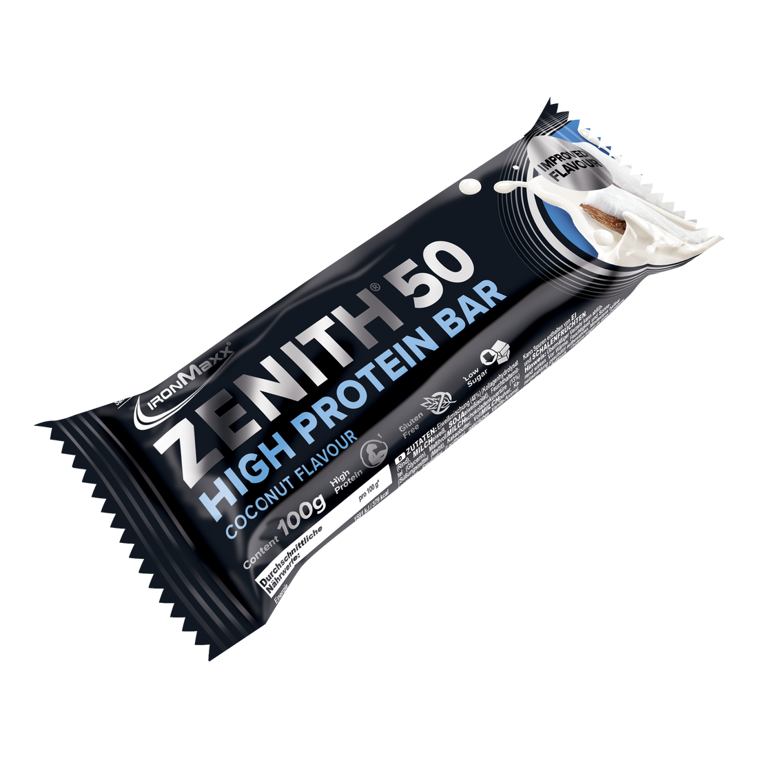 ZENITH® 50 Protein Riegel (100g) - Kokosnuss