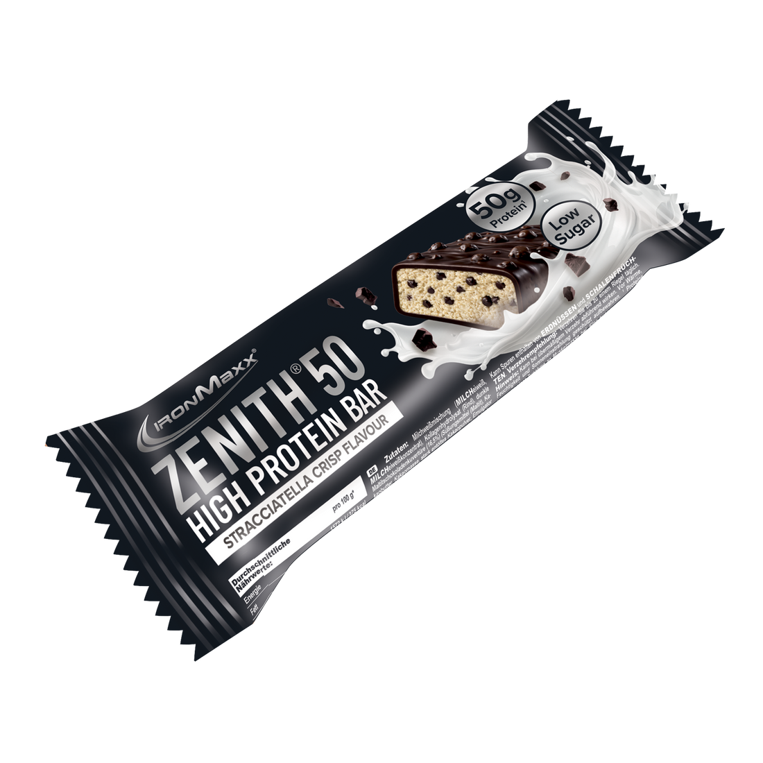 <tc>ZENITH® 50</tc> <tc>Protein</tc> Barra (100g) - <tc>Stracciatella</tc> Crujiente