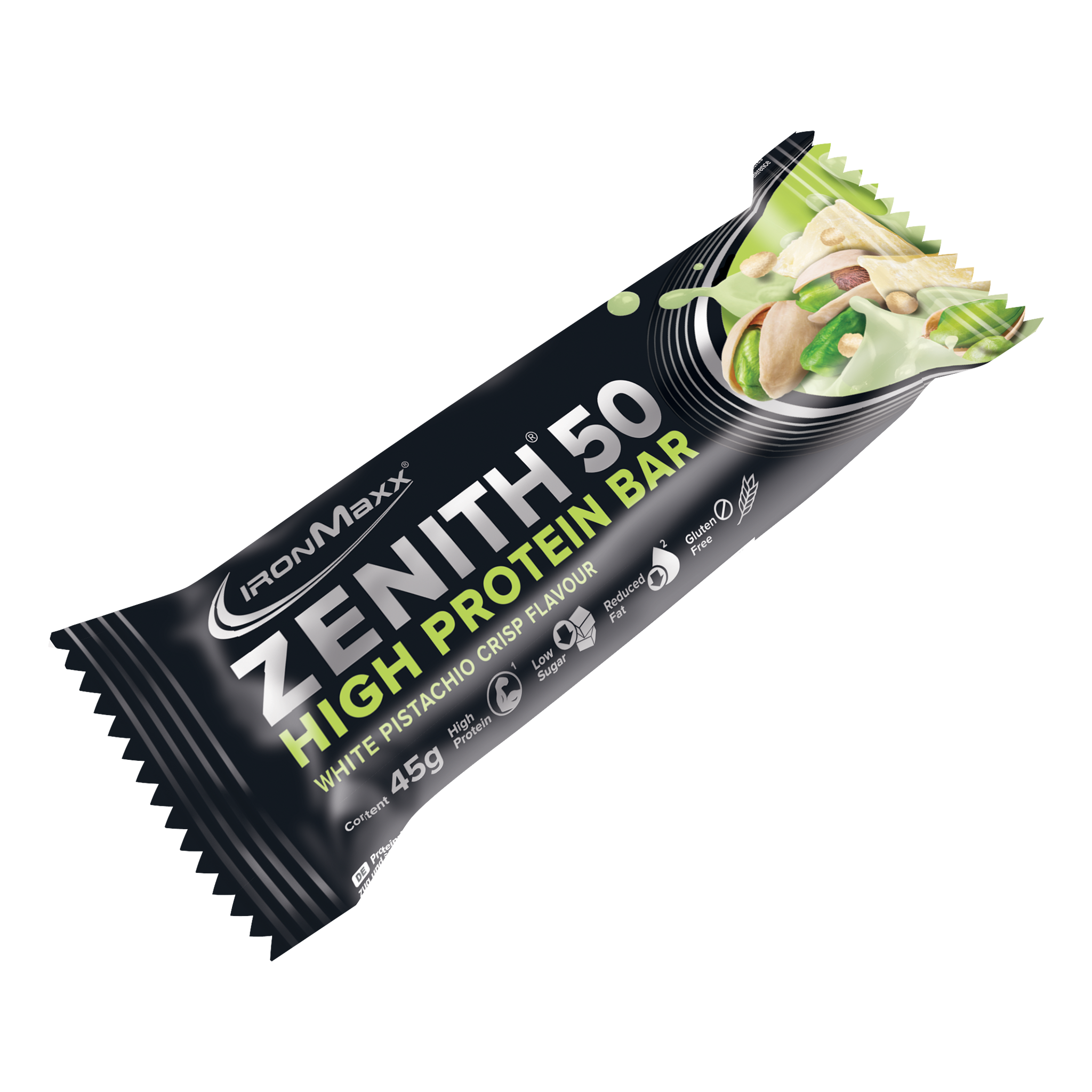 <tc>ZENITH® 50</tc> <tc>Protein</tc> Bar (45g) - <tc>White Pistachio Crisp</tc>