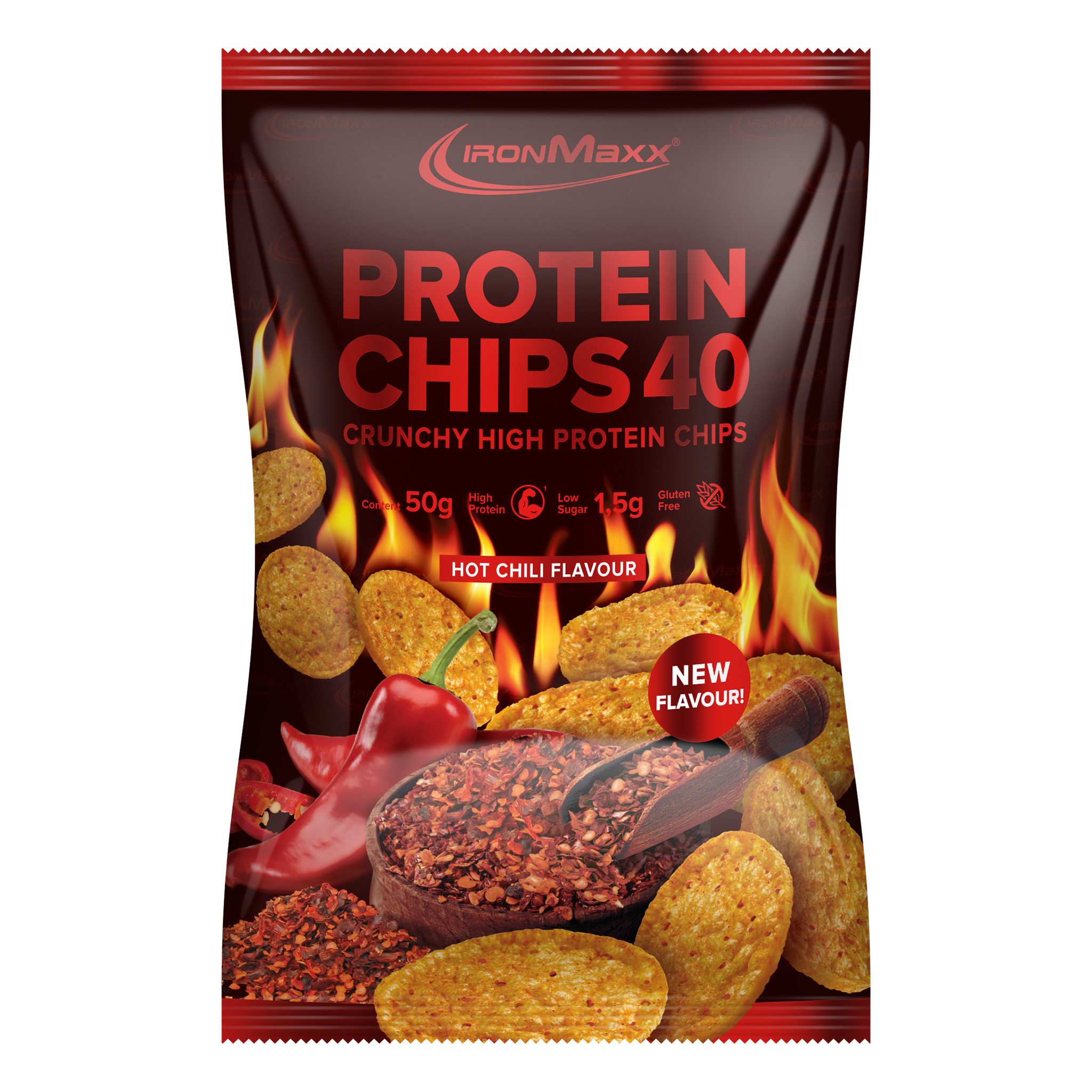 <tc>Protein Chips 40</tc> (50g) - Ostra papryczka chili