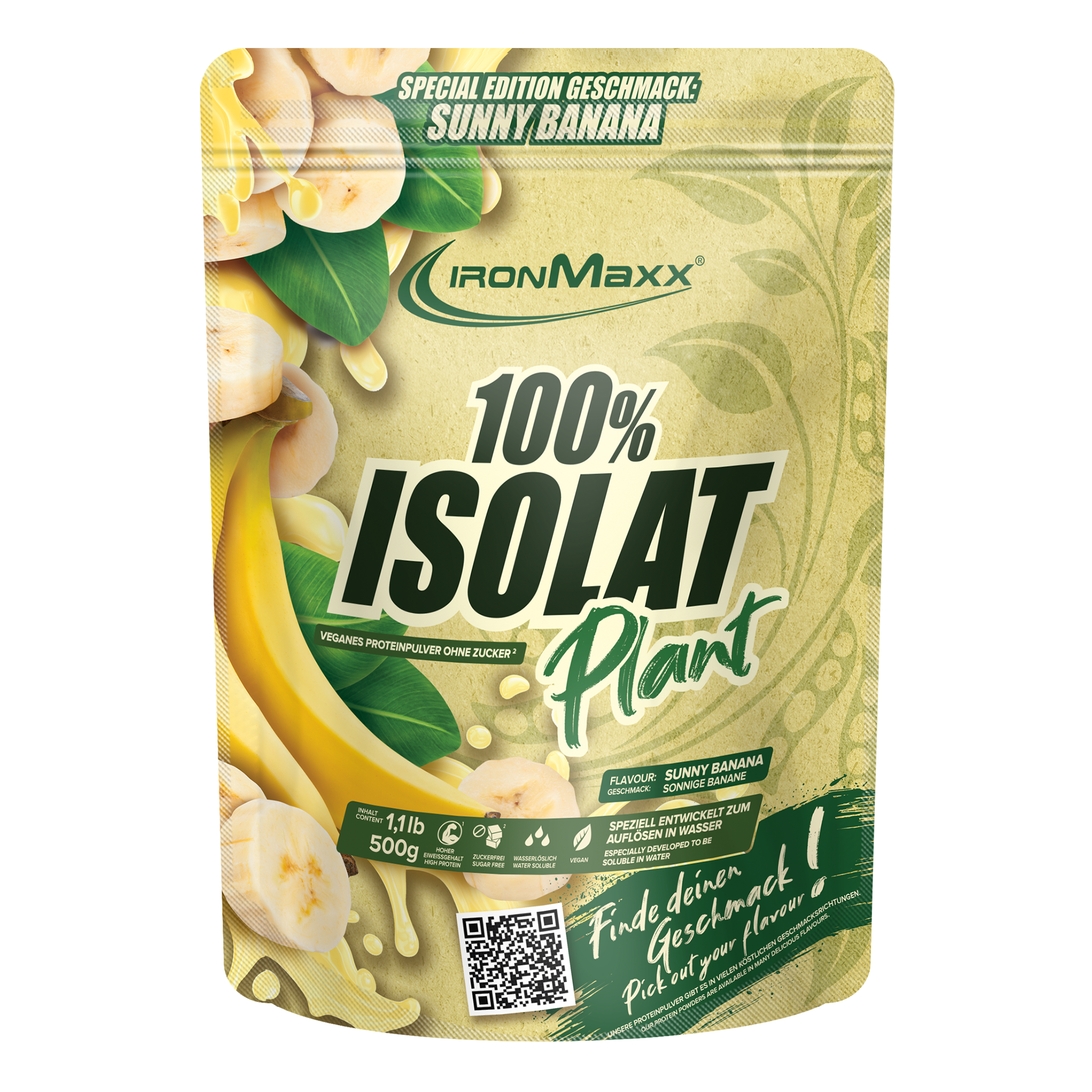100% Isolat Plant (500g) - Plátano Soleado