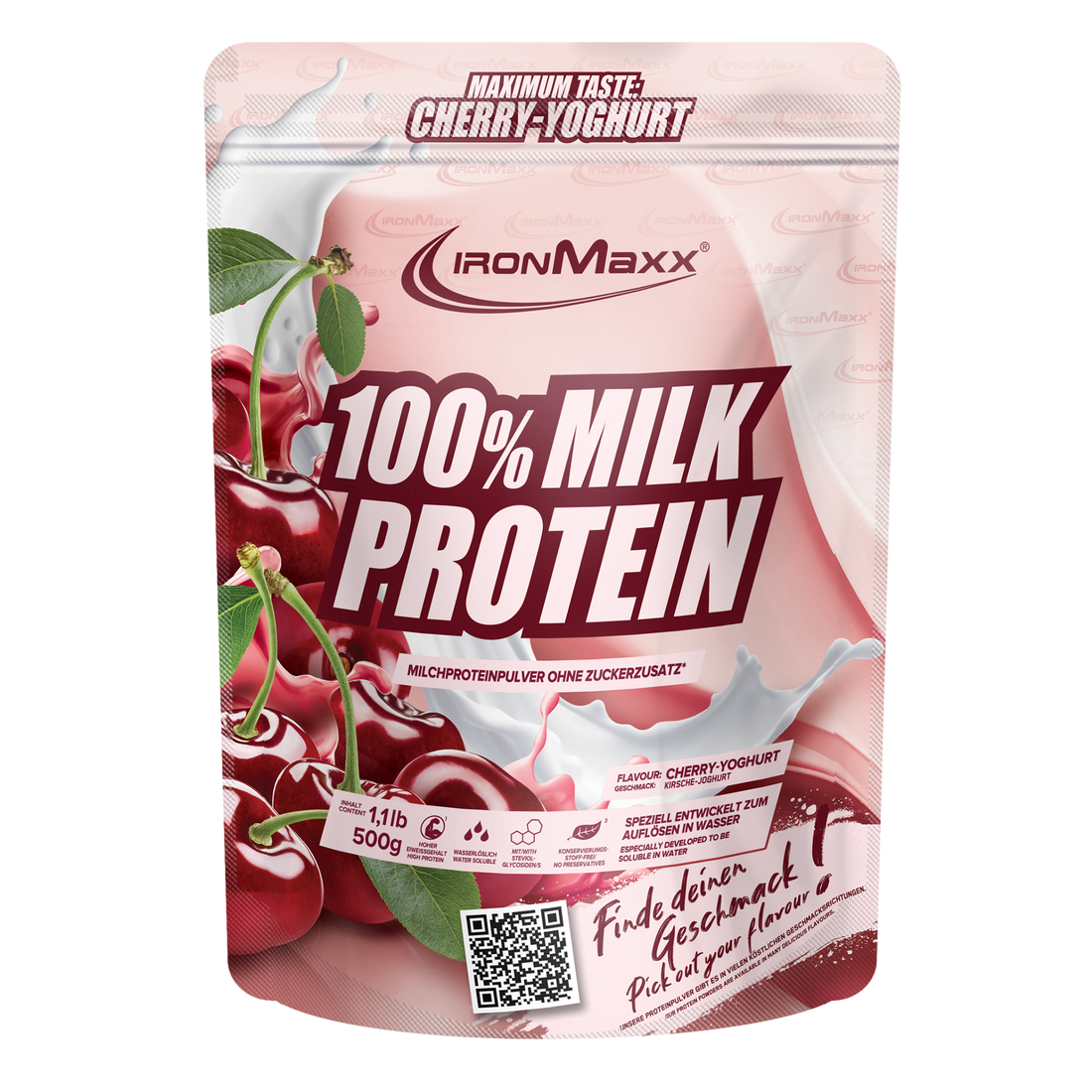 100% Milk-Protein (500g) - Cherry Yoghurt