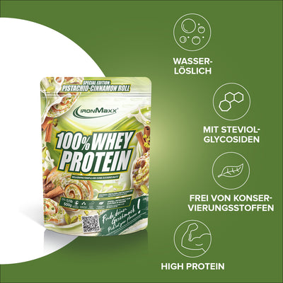 100% Whey Protein - 500g Pouch - Pistachio Cinnamon Roll