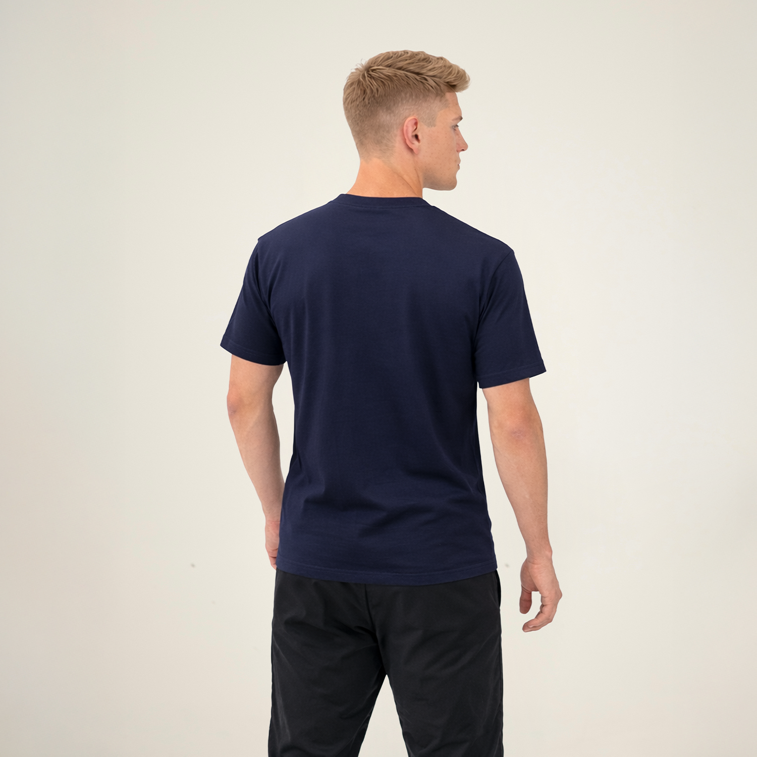 Camiseta Hombre Azul Oscuro - Hombre L