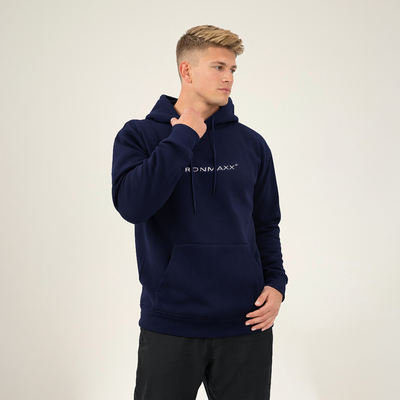 Sweat à capuche bleu foncé unisexe - M
