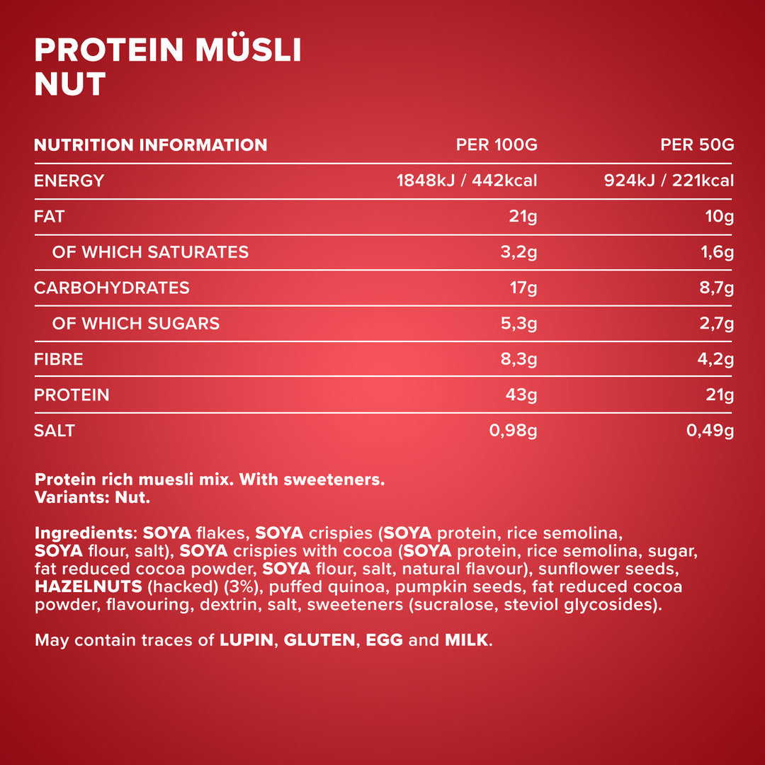 <tc>Protein Muesli</tc> (550g) - <tc>Hazelnut</tc>