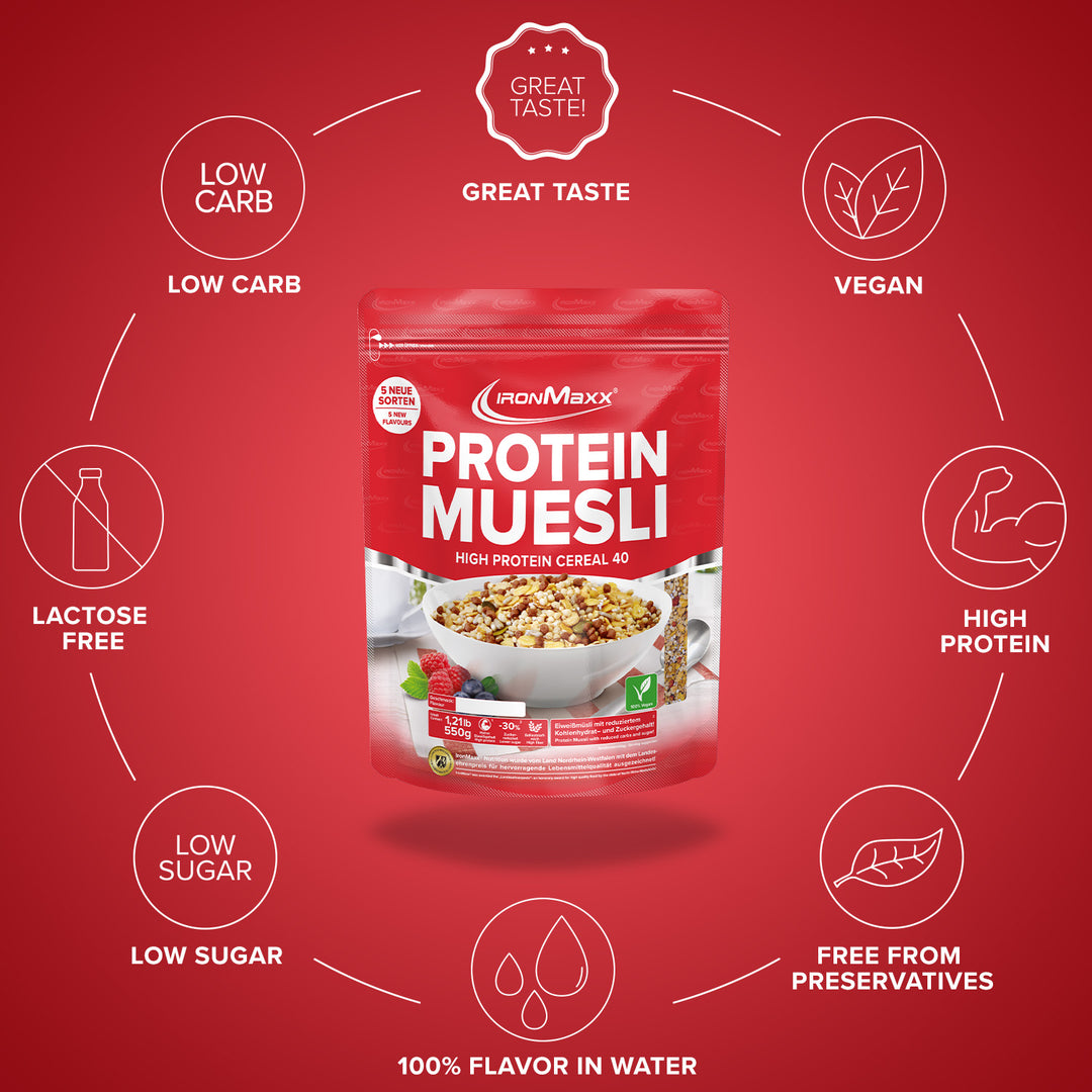 <tc>Protein Muesli</tc> (550g) - <tc>Hazelnut</tc>