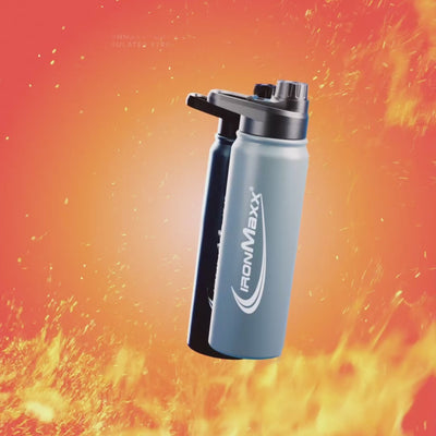 Hot & Cold Butelka Termiczna Stalowa (800ml) - Popielaty Szary